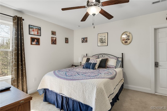 17248 Ivory Bill Ln, Chesterfield, VA 23838 - bedroom with carpet, baseboards, and a ceiling fan
