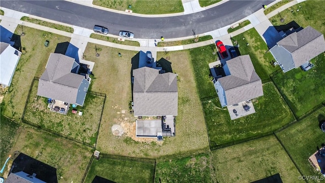 drone / aerial view featuring a residential view