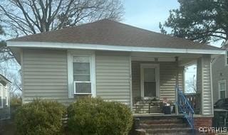 exterior space with covered porch