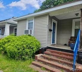 property entrance with a porch