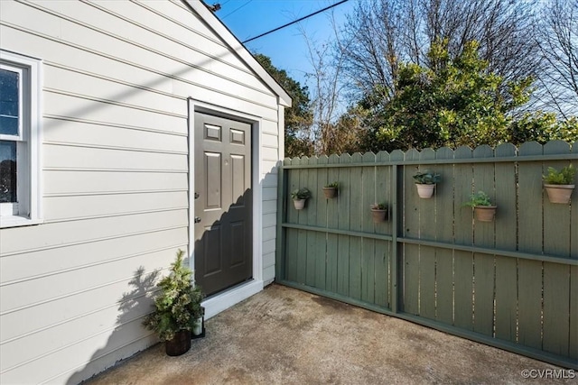 exterior space with fence