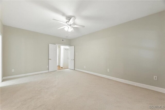 132 Warwick Hls, Williamsburg, VA 23188 - unfurnished bedroom with light carpet and ceiling fan