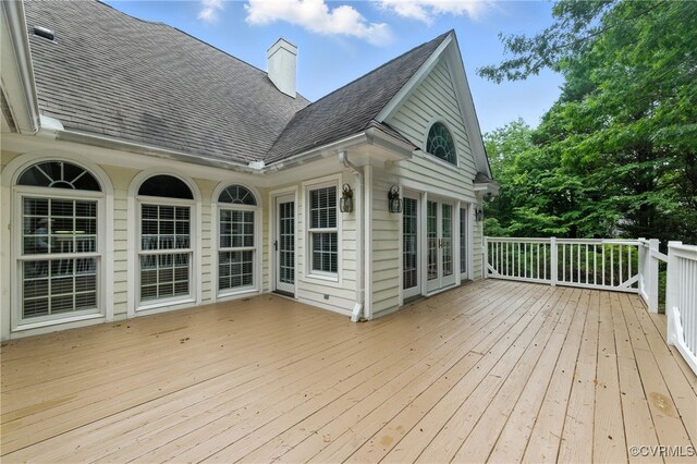 132 Warwick Hls, Williamsburg, VA 23188 - view of wooden terrace