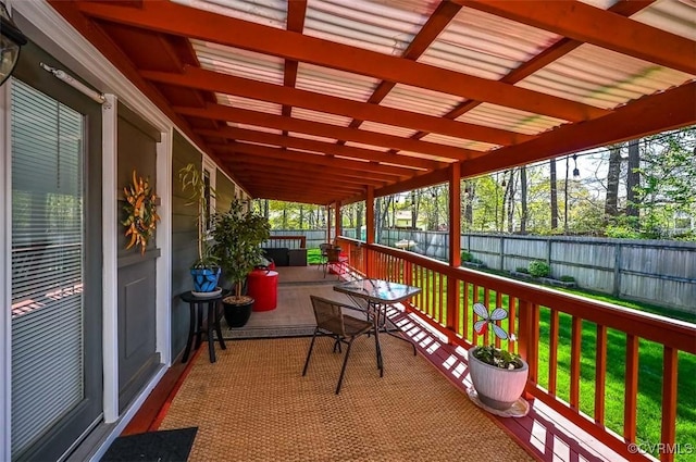 view of balcony