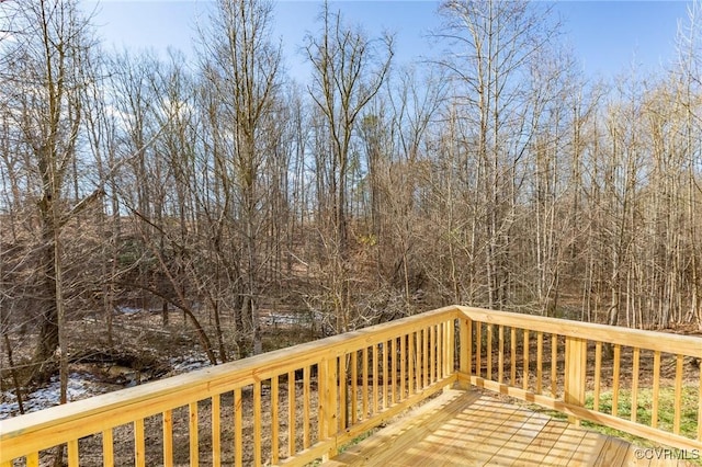 view of wooden terrace