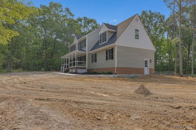 view of side of property