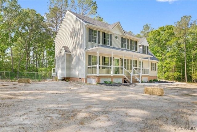 6013 Linden Ln, Disputanta, VA 23842 - view of front of home with a porch