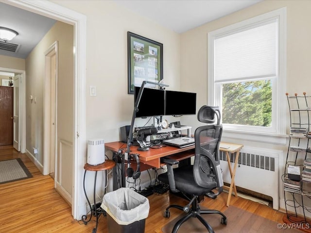 1612 Brookland Pkwy, Richmond, VA 23227 - office area with radiator and wood finished floors