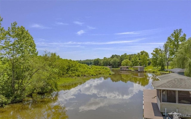 26437 Pennfields Dr, Orange, VA 22960 - water view with a dock