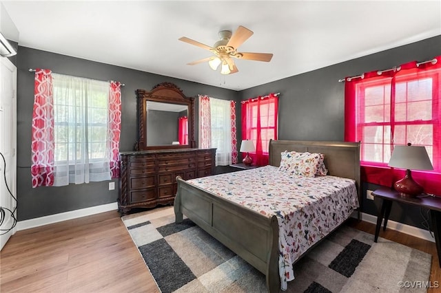 1474 Welsh Tract Rd, Charlotte Courthouse, VA 23923 - bedroom with wood finished floors and a ceiling fan