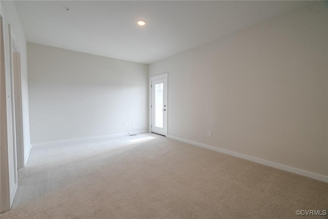 3436 Carlton St Unit 4-5B, Richmond, VA 23230 - unfurnished room featuring light colored carpet, baseboards, and recessed lighting