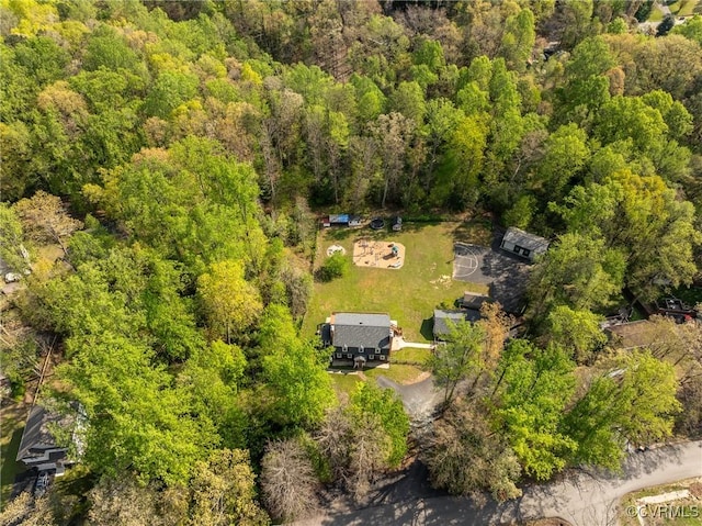 12665 Petersburg St, Chester, VA 23831 - drone / aerial view with a view of trees