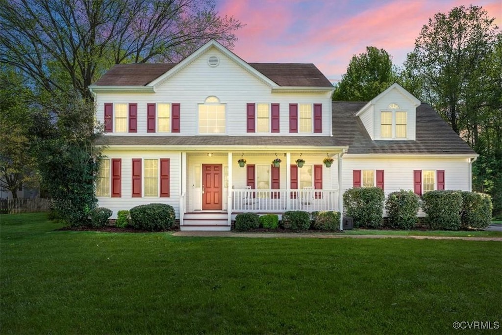 3813 Mill Place Dr, Glen Allen, VA 23060 - colonial inspired home featuring covered porch and a front lawn