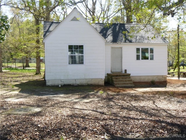 609 Nottoway Ave, Blackstone, VA 23824 - view of front of house featuring roof with shingles and entry steps