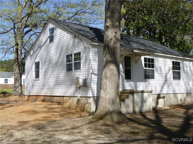 609 Nottoway Ave, Blackstone, VA 23824 - view of property exterior featuring roof with shingles
