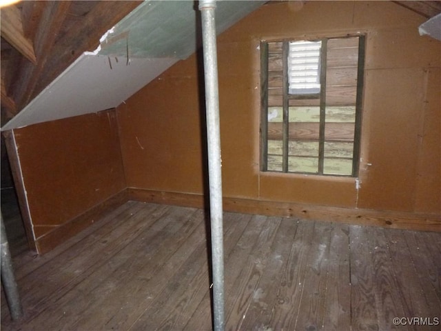 609 Nottoway Ave, Blackstone, VA 23824 - additional living space with wood-type flooring and lofted ceiling