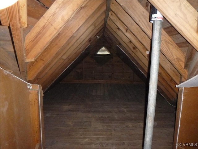 609 Nottoway Ave, Blackstone, VA 23824 - view of unfinished attic