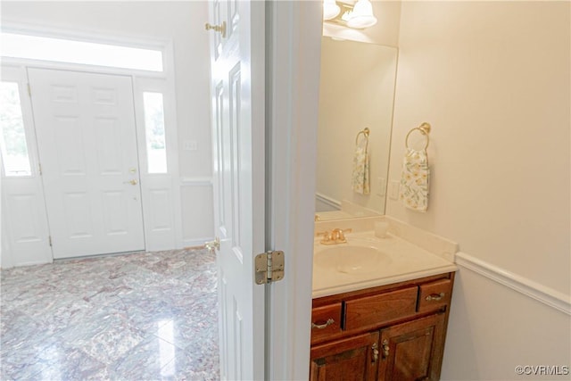 bathroom with vanity