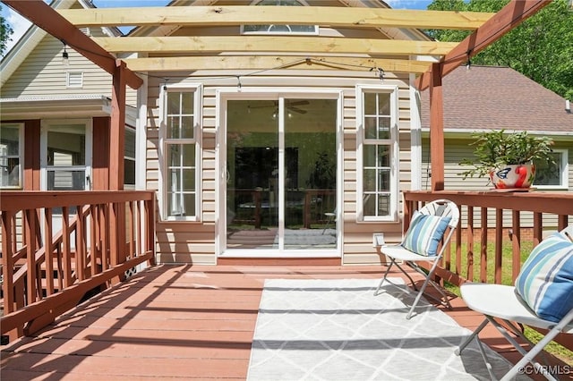 12211 Mill Race Run, Amelia, VA 23002 - wooden terrace featuring a pergola