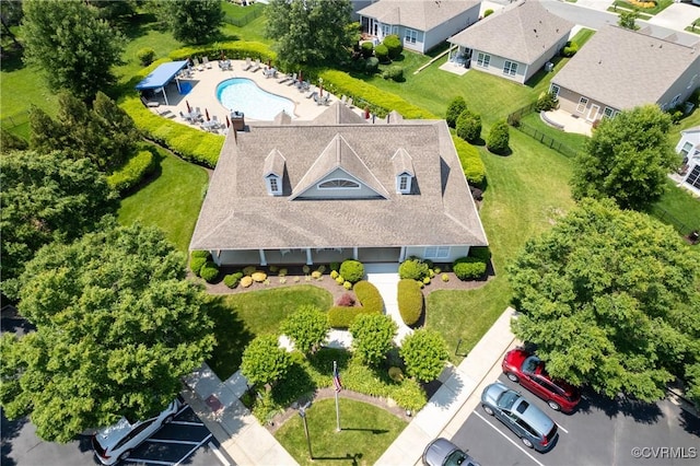 7516 Shadow Lands Ct, Mechanicsville, VA 23111 - drone / aerial view of a pool