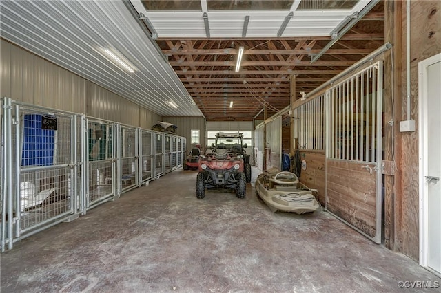view of horse barn