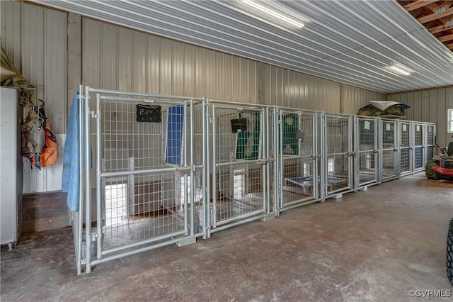 view of horse barn