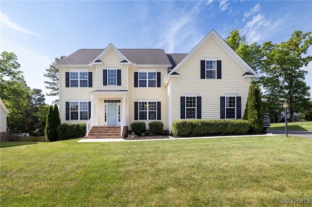 9325 Lavenham Ct, Midlothian, VA 23112 - colonial inspired home featuring a front yard