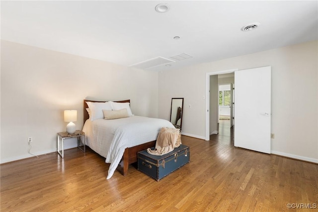 3 Welwyn Pl, Henrico, VA 23229 - bedroom with light wood-style flooring, baseboards, and attic access