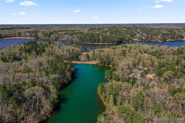 637 Mallard Bay Dr, Heathsville, VA 22473 - drone / aerial view with a water view and a view of trees