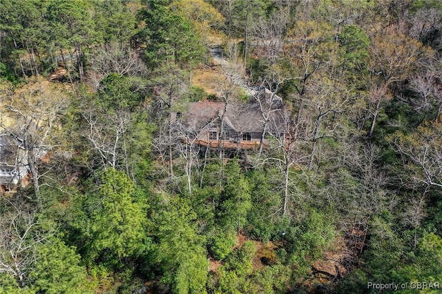 637 Mallard Bay Dr, Heathsville, VA 22473 - drone / aerial view with a forest view
