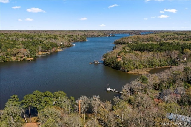 637 Mallard Bay Dr, Heathsville, VA 22473 - aerial view with a view of trees and a water view
