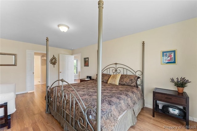 637 Mallard Bay Dr, Heathsville, VA 22473 - bedroom with baseboards and wood finished floors