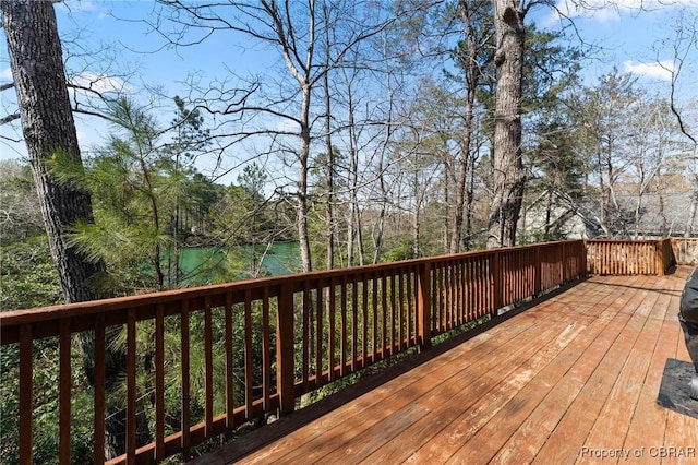 637 Mallard Bay Dr, Heathsville, VA 22473 - wooden terrace featuring a water view