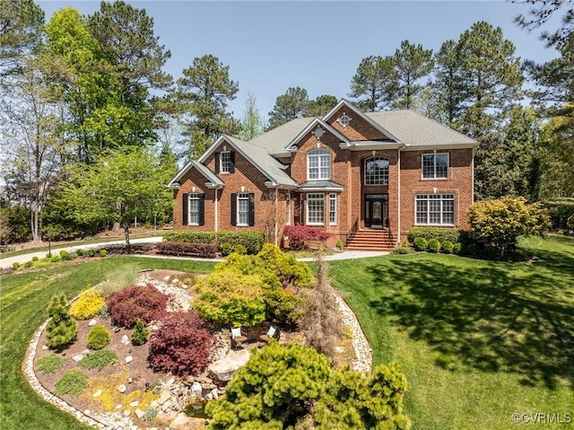 2600 Mulberry Row Rd, Midlothian, VA 23113 - view of front of house with brick siding and a front yard