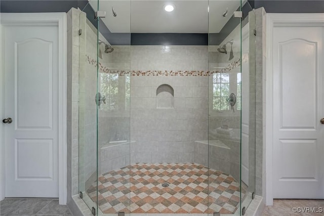 2600 Mulberry Row Rd, Midlothian, VA 23113 - bathroom featuring a stall shower and recessed lighting