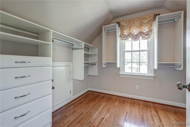 2600 Mulberry Row Rd, Midlothian, VA 23113 - walk in closet with vaulted ceiling and wood finished floors