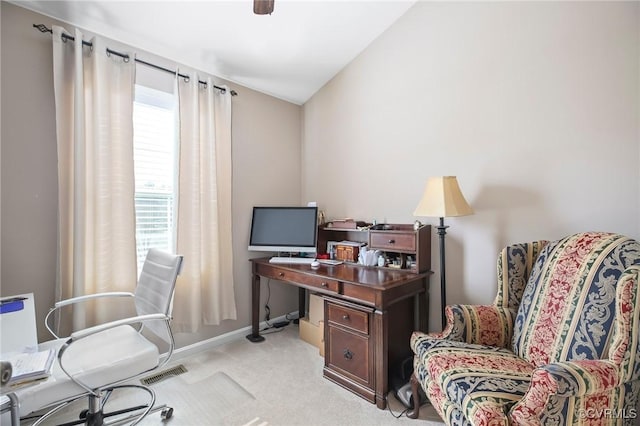 17318 Library Blvd, Ruther Glen, VA 22546 - office with visible vents, light colored carpet, and baseboards