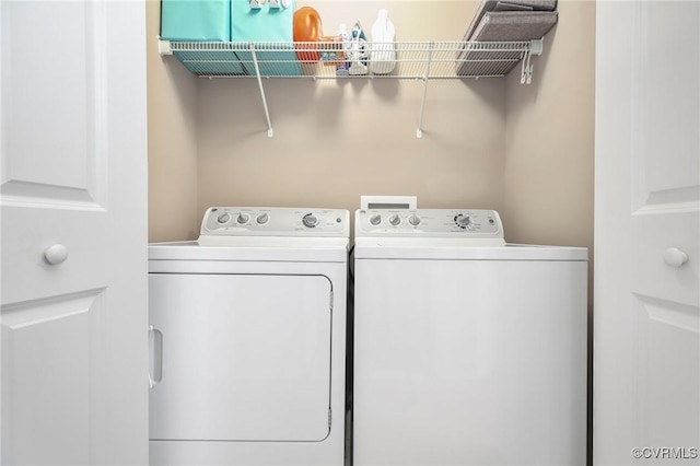 17318 Library Blvd, Ruther Glen, VA 22546 - washroom featuring independent washer and dryer and laundry area