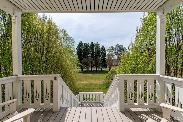 view of deck