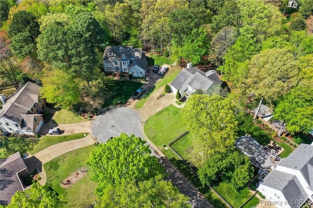 drone / aerial view featuring a residential view