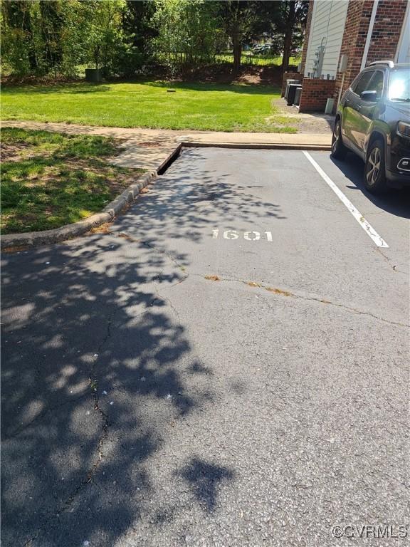 view of road with curbs