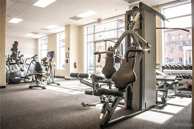 view of exercise room