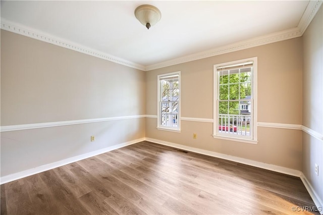 3012 Appleford Dr, Chester, VA 23831 - unfurnished room with baseboards, ornamental molding, and wood finished floors