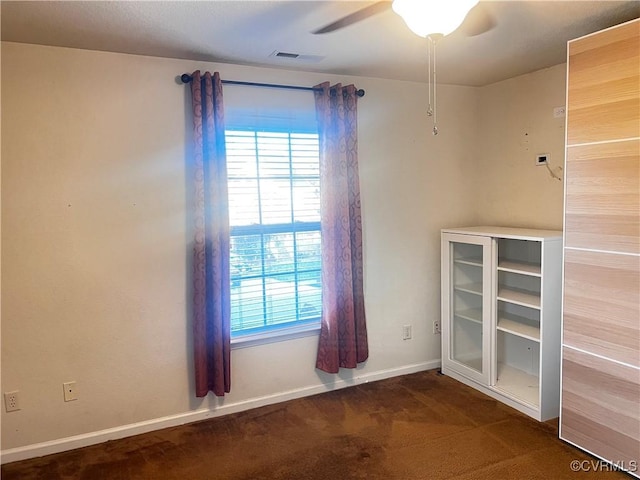 502 Peafowl Ct, Suffolk, VA 23435 - empty room featuring plenty of natural light, carpet flooring, baseboards, and a ceiling fan