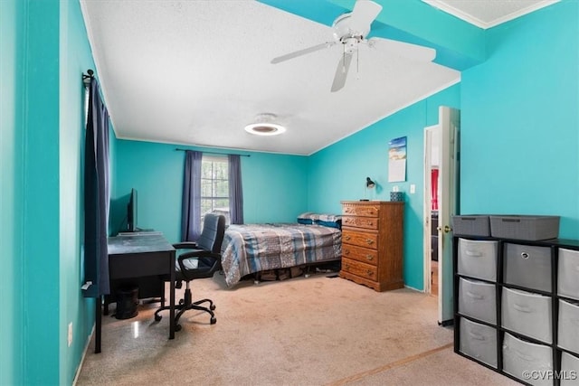10340 Swift Rd, Partlow, VA 22534 - carpeted bedroom featuring crown molding and ceiling fan