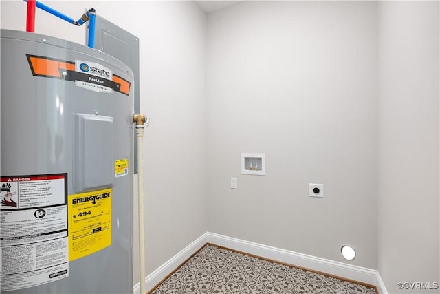 utilities featuring electric water heater