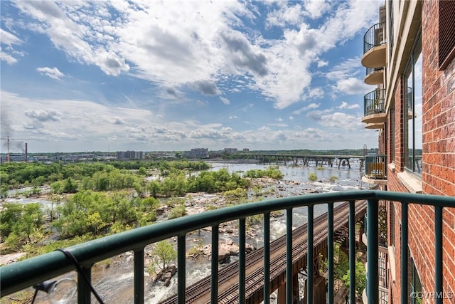 1101 Haxall Pt Unit U810, Richmond, VA 23219 - balcony with a water view and a city view