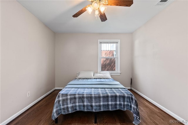 2230 Lancers Blvd, Chesterfield, VA 23224 - bedroom with baseboards, wood finished floors, and ceiling fan