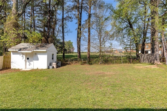 2230 Lancers Blvd, Chesterfield, VA 23224 - view of yard featuring an outdoor structure and a storage unit