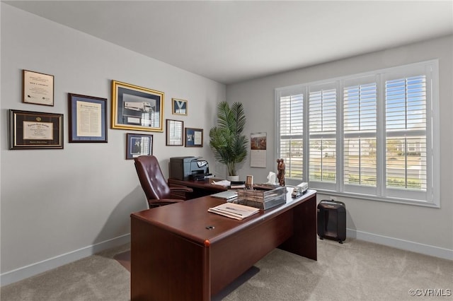 8106 W Danube Loop, New Kent, VA 23124 - office area with baseboards and light colored carpet